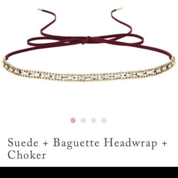 Jen Atkin x Chloe + Isabel Suede And Baguette Headwrap + Choker - Picture 8 of 12
